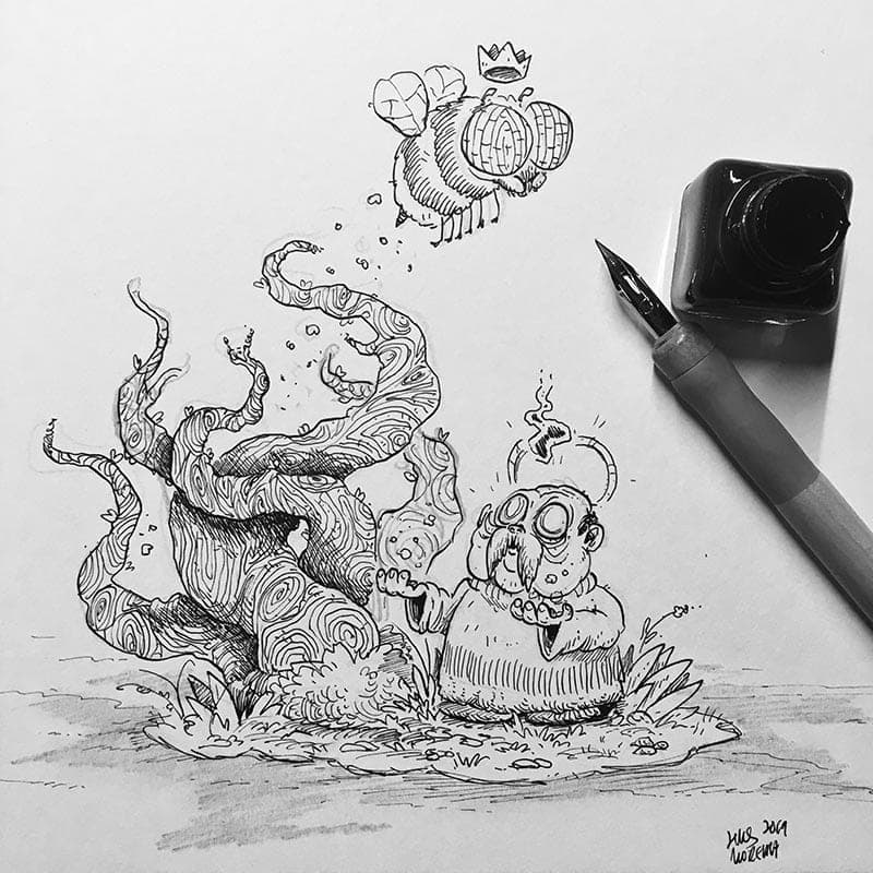 Nib Inking: The Diver (5 of 9)