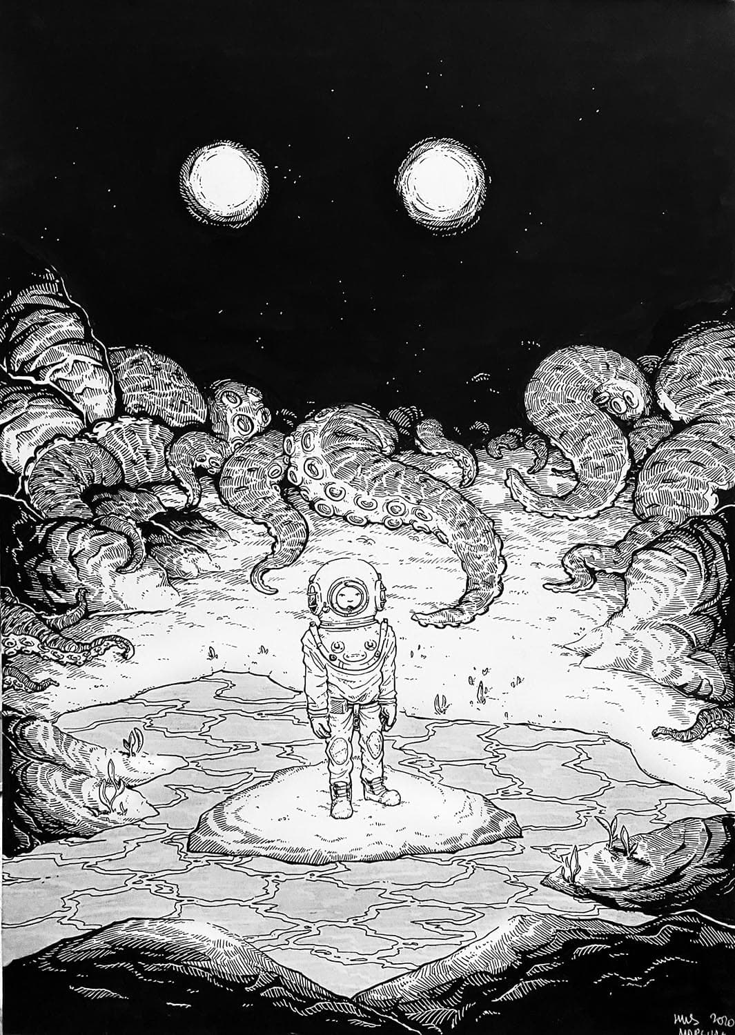 Nib Inking: The Diver (8 of 9)